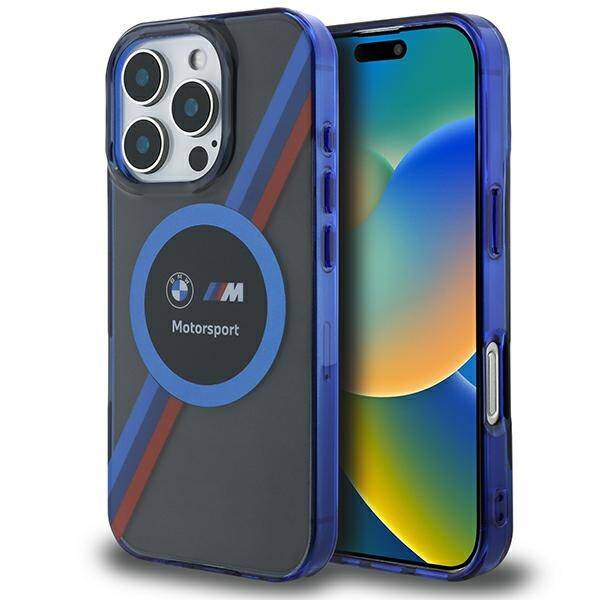 Coque BMW iPhone 16 Pro 6.3" noir/noircase Motosport IML Circle MagSafe