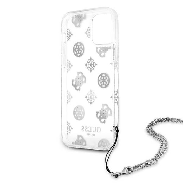 Case Guess GUHCP12LKSPESI iPhone 12 Pro Max 6.7 "silver / silver hardcase Peony Chain Collection CASE
