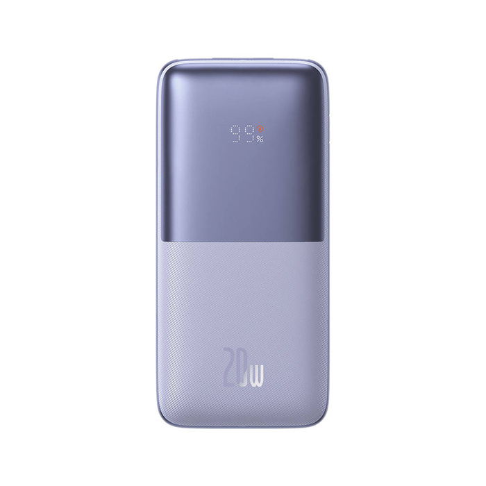 Baseus Baseus Pro 10000mAh 20W Powerbank Violett mit USB Typ A - USB Typ C 3A 0,3m Kabel (PPBD040205)