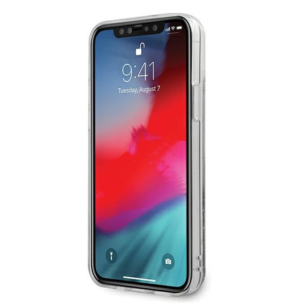 Puzdro KARL LAGERFELD Apple iPhone 12 miniatúrnych Glitter príveskov KLHCP12SROGO Zlaté tvrdé puzdro