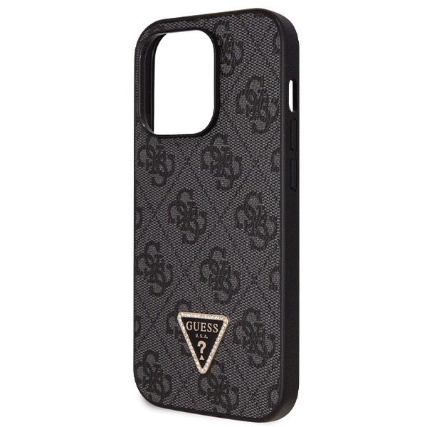 Guess GUHCP14LP4TDSCPK iPhone 14 Pro 6.1" noir/noircase Crossbody 4G Metal Logo