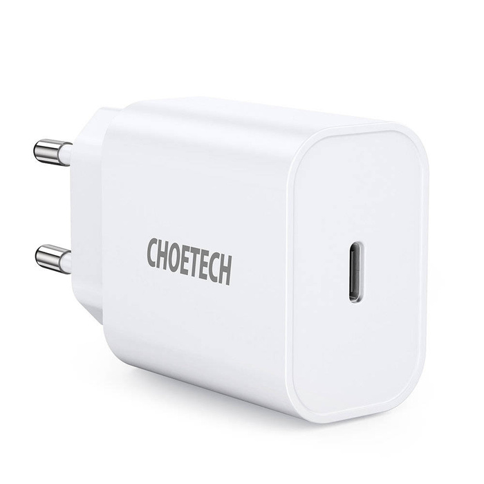 Choetech USB nástěnná nabíječka Typ C PD 20W bílá (Q5004 V4)