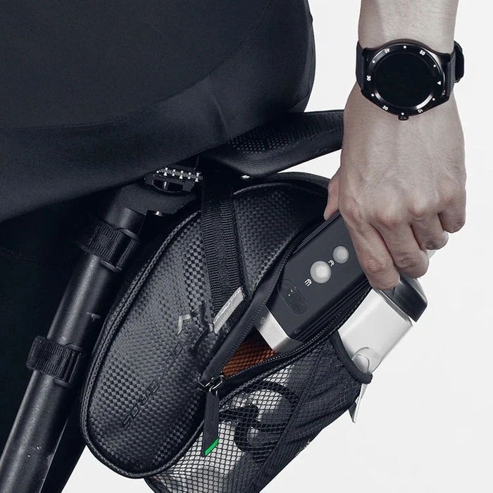 Rockbros C7-1 waterproof bicycle bag with saddle mounting 1.5l - black