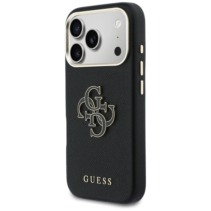 Etui Guess FW Resin Logo do iPhone 17    Pro czarny