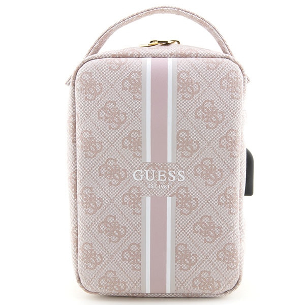 Borsa Guess GUHBP4RPSP Organizer a righe stampate rosa/rosa 4G