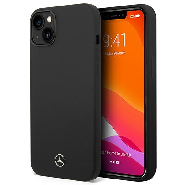 Hülle Mercedes MEHMP14MSILBK iPhone 14 Plus 6,7" schwarz/schwarz hartcase Silikon MagSafe