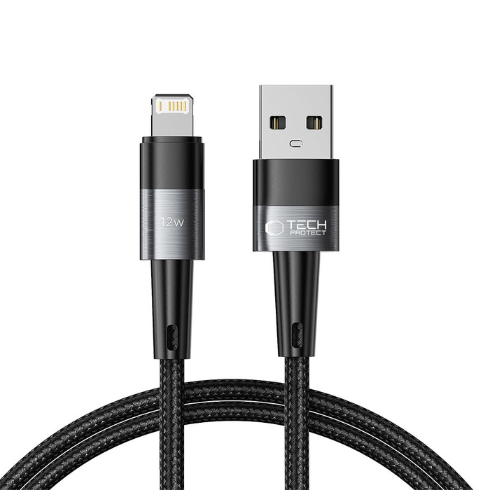 TECH-PROTECT ULTRABOOST LIGHTNING CABLE 12W/2.4A 100CM GREY