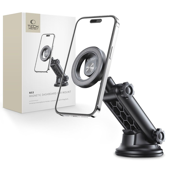 TECH-PROTECT N53 MagNETIC MagSafe DASHBOARD CAR MOUNT BLACK