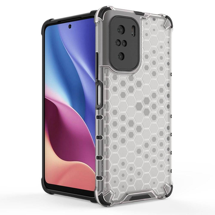 Honeycomb Handyhülle Schutzhülle mit TPU Rahmen für Xiaomi Redmi K40 Pro+ / K40 Pro / K40 / Poco F3 grün