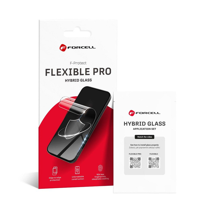 Szkło hybrydowe do iPhone XS MAX / 11 PRO MAX Forcell Flexible 5D czarne