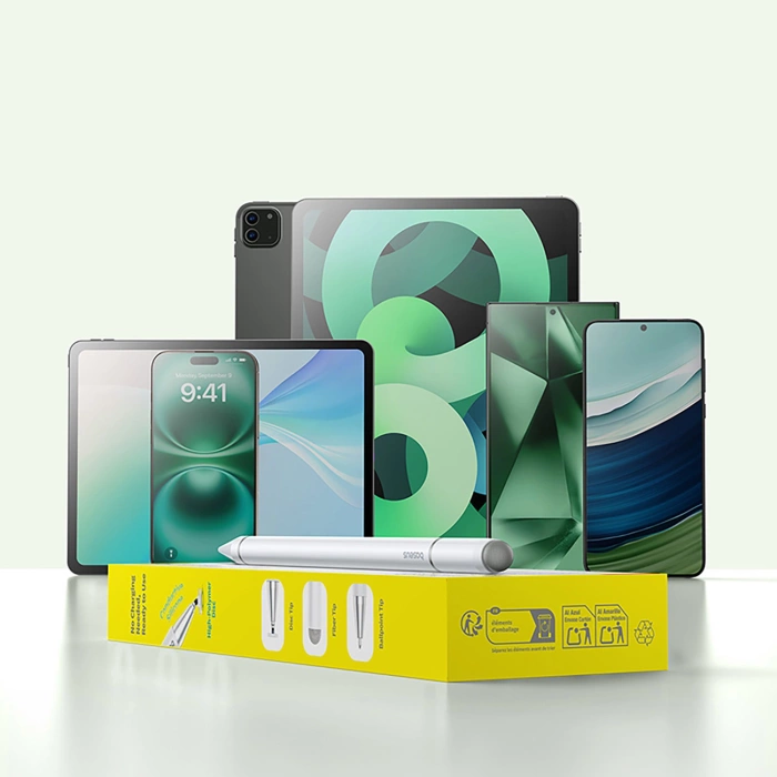 Baseus Smooth Writing III 3in1 Passiver Stylus Magnetische Version - Weiß