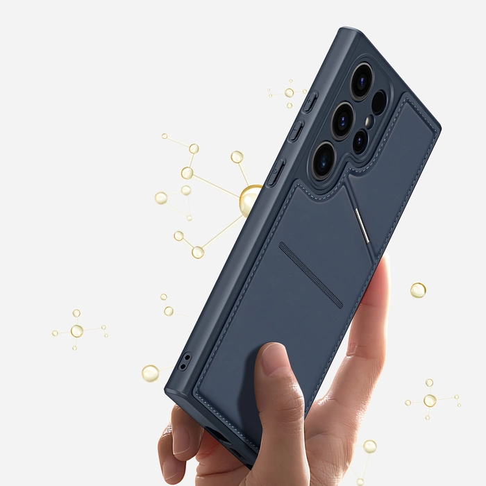 Custodia Dux Ducis Rafi ll Mag per Samsung Galaxy S24 Ultra - blu