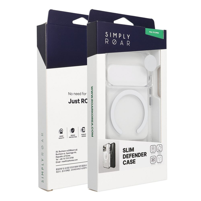 ROAR futerał SLIM DEFENDER kompatybilny z MagSafe do IPHONE 15 transparentny