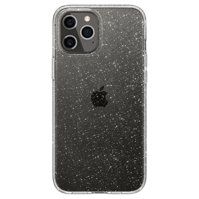 Pouzdro SPIGEN iPhone 12 / 12 Pro Průhledné pouzdro s tekutými krystaly a třpytkami