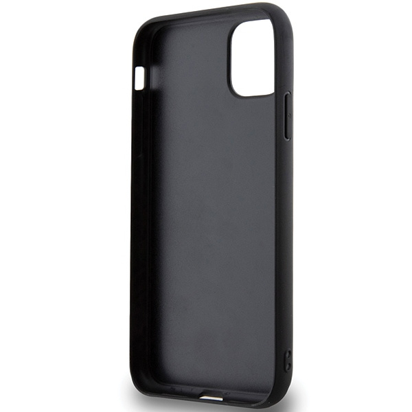 Hülle Karl Lagerfeld KLHCN613DMKRLK iPhone 11 / Xr 6.1" schwarz/schwarz hartcase 3D Rubber Multi Logo Case