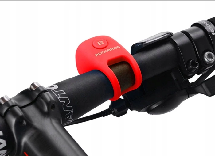 Campanello elettronico per bicicletta Rockbros CB1709RD - rosso