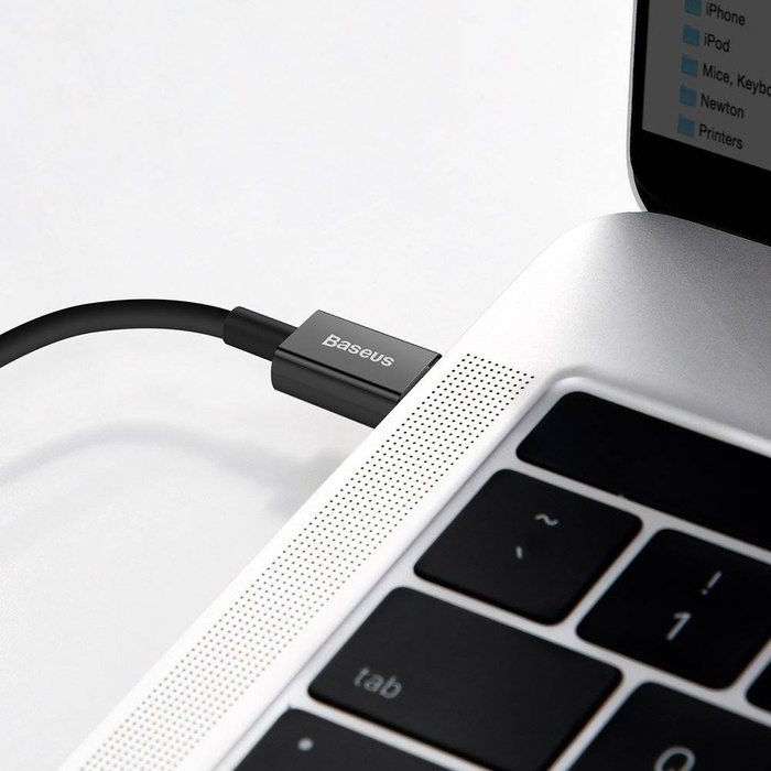 Baseus Superior USB Type C kabel - Lightning rychlé nabíjení Výkon 20 W 1 m černý (CATLYS-A01)