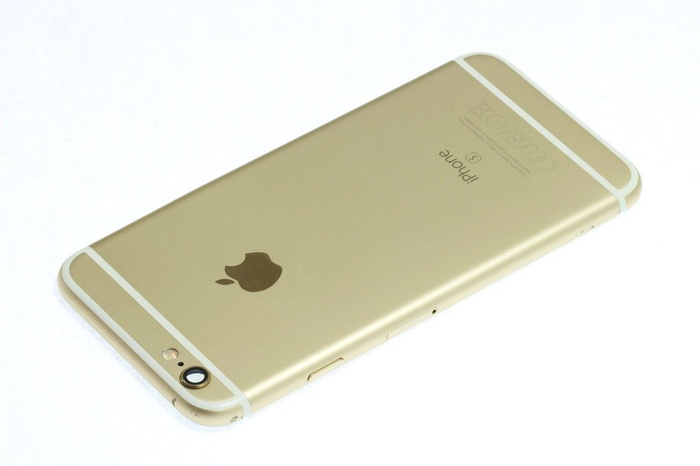 Hülle Körper Flip APPLE iPhone 6S Gold Grade B