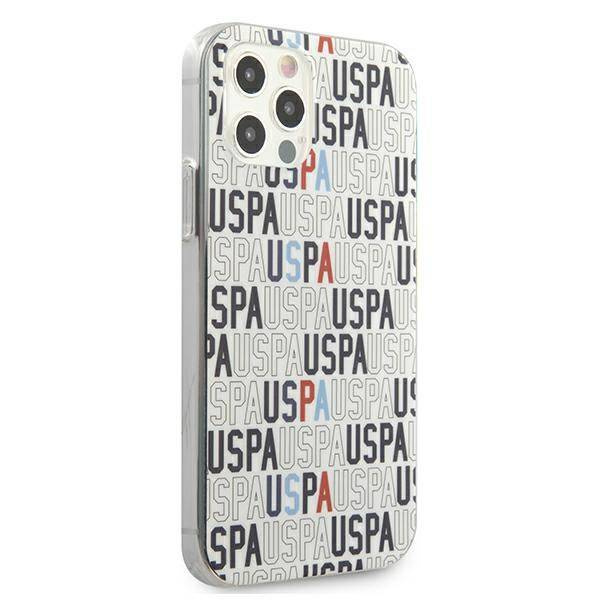 Pouzdro US POLO Apple iPhone 12 Pro Max 6.7 Logo Mania Collection USHCP12LPCUSPA6 White Case