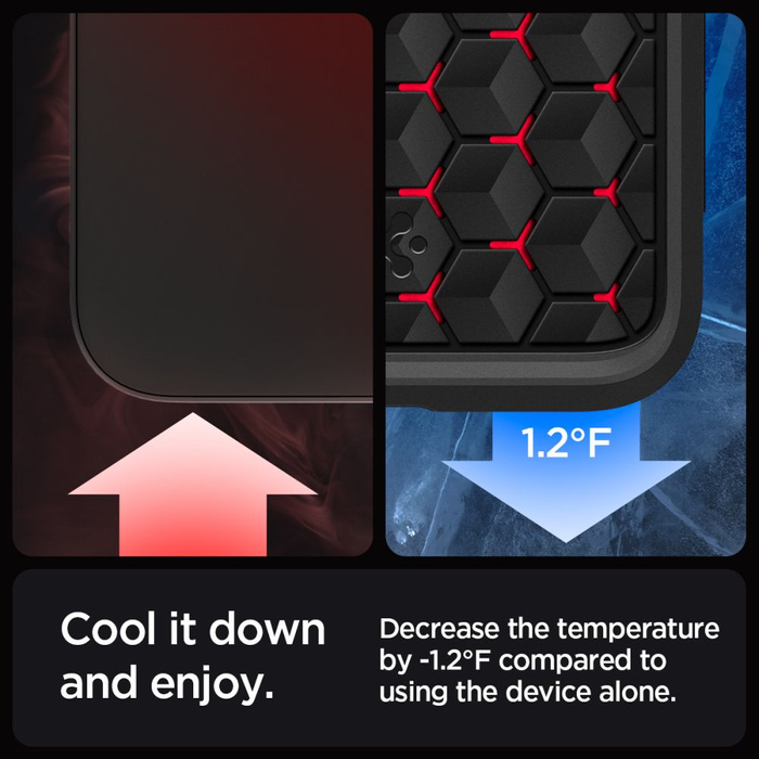 Funda iPhone 15 Pro Max Spigen Cryo Armor Cryo Red