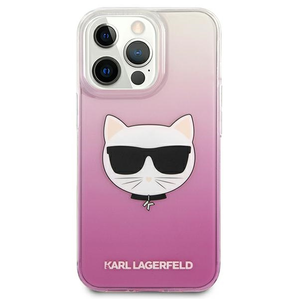 Coque KARL LAGERFELD Apple iPhone 13 13 Pro Choupette Head Pink Hardcase