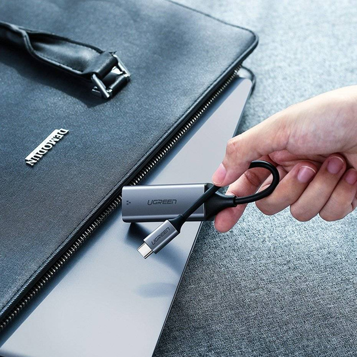 Ugreen USB Type C 1000 Mbps Gigabit Ethernet external network adapter gray (CM199)