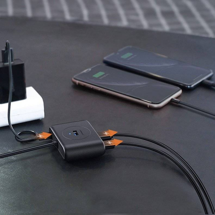 Ugreen HUB Splitter 4x USB 3.2 Gen 1 (1 m Kabel) schwarz (CR113 20291)