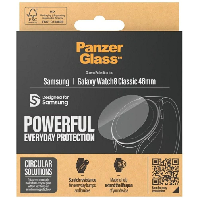 Szkło hartowane PanzerGlass Screen       Protector do Samsung Galaxy Watch8 Classic 46mm