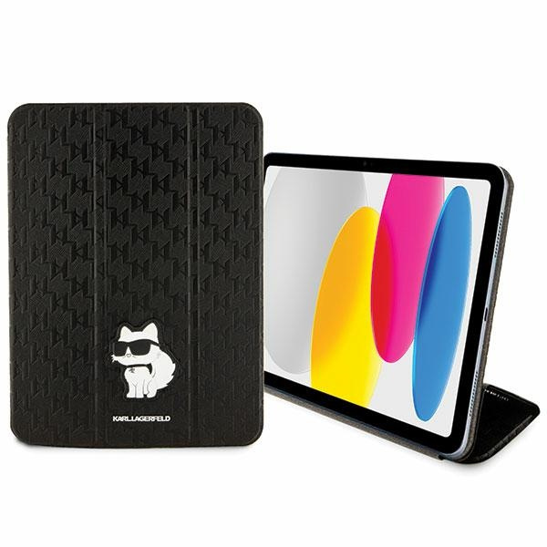 Karl Lagerfeld KLFC11SAKHPCK iPad 10.9" Folio Magnet Allover Cover noir/noir Saffiano Monogram Choupette