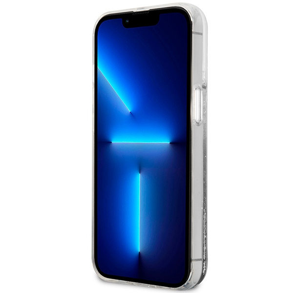 Funda Guess GUHCP14SLCSGSGH iPhone 14 6,1" blanco/blanco durocase Liquid Glitter Mármol Case