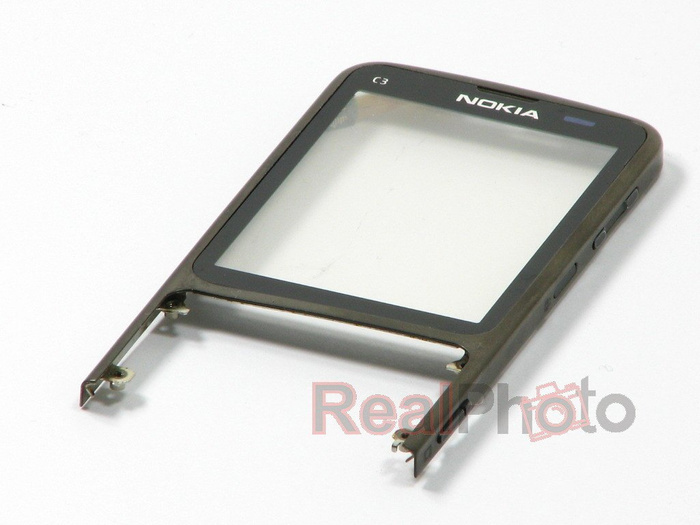 Original NOKIA C3-01 C3 Grad B Gehäuse schwarz ohne Klappe