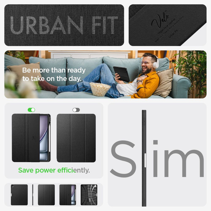 Spigen IPad URBAN FIT AIR 13 2024 BLACK