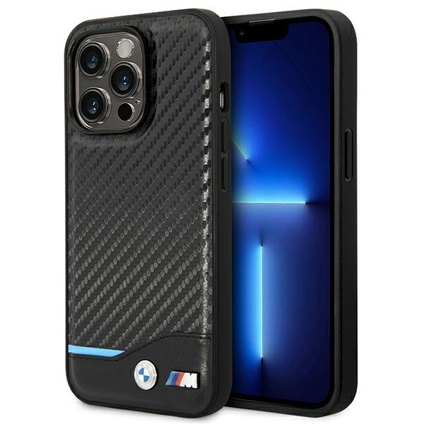 Case BMW BMHCP14L22NBCK iPhone 14 Pro 6.1" Black/Black Leather Carbon