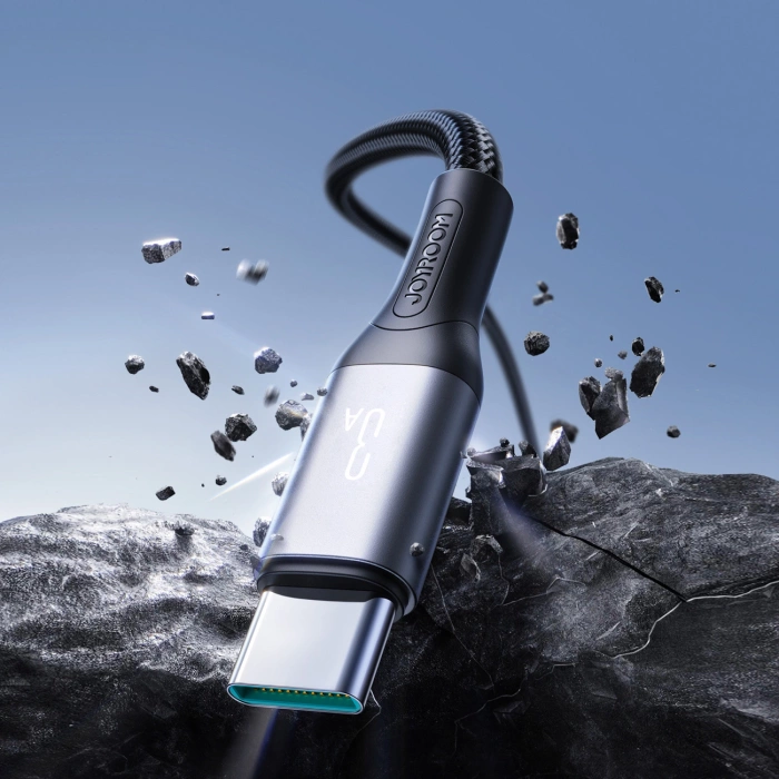 Joyroom S-A28 Flash Series 3A USB-A - USB-C Kabel 1m - schwarz