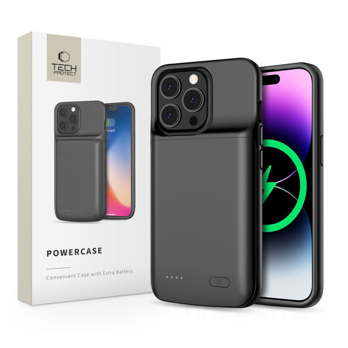 TECH-PROTECT POWERCase 4800MAH IPhone 14 / 14 PRO SCHWARZ