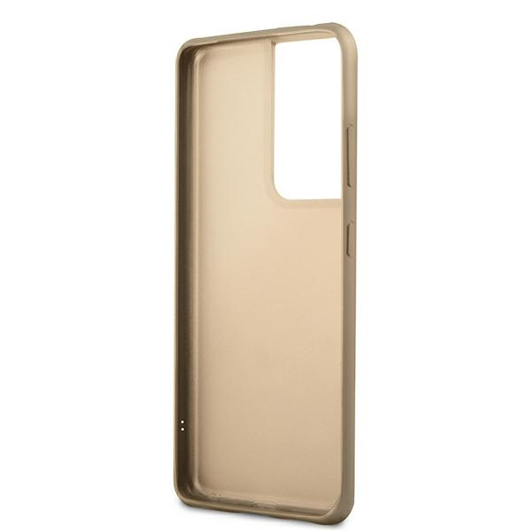 Guess GUHCS21LGF4GGR S21 Ultra G998szary/grey hardcase 4G Charms Collection