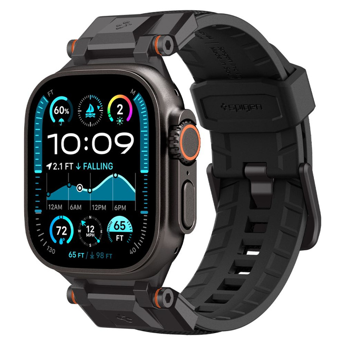 SPIGEN DURAPRO ARMOR APPLE WATCH 6 / 7 / 8 / 9 / 10 / SE / ULTRA 1 / 2 (44 / 45 / 46 / 49 MM) ÉDITION NOIRE