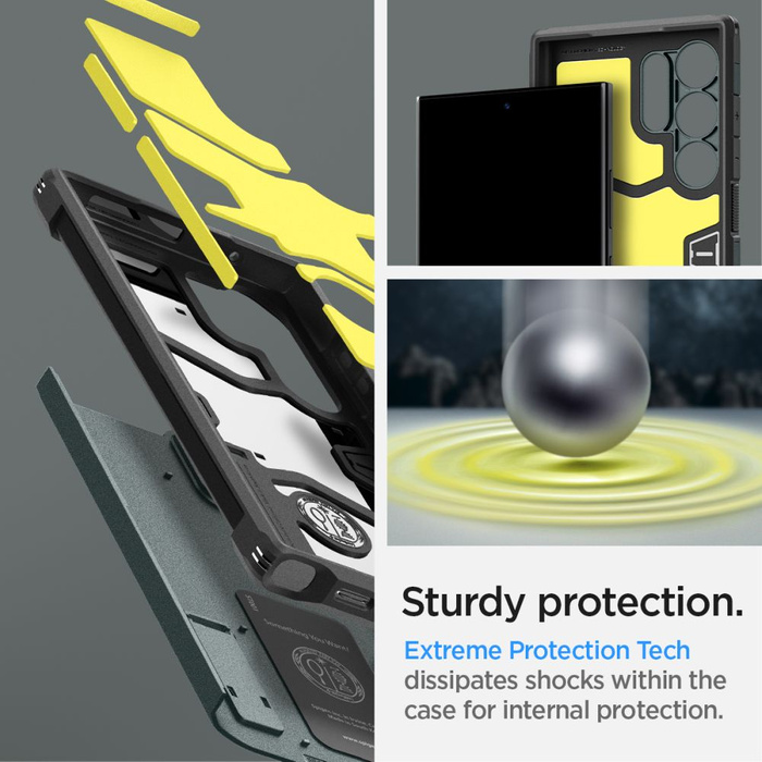Coque Spigen Tough Armor Samsung Galaxy S24 Ultra Vert Abyss Case