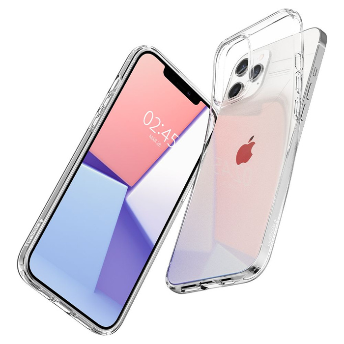 Telefontok SPIGEN Liquid Crystal iPhone 12 12 Pro Crystal Clear Case (kristálytiszta tok)
