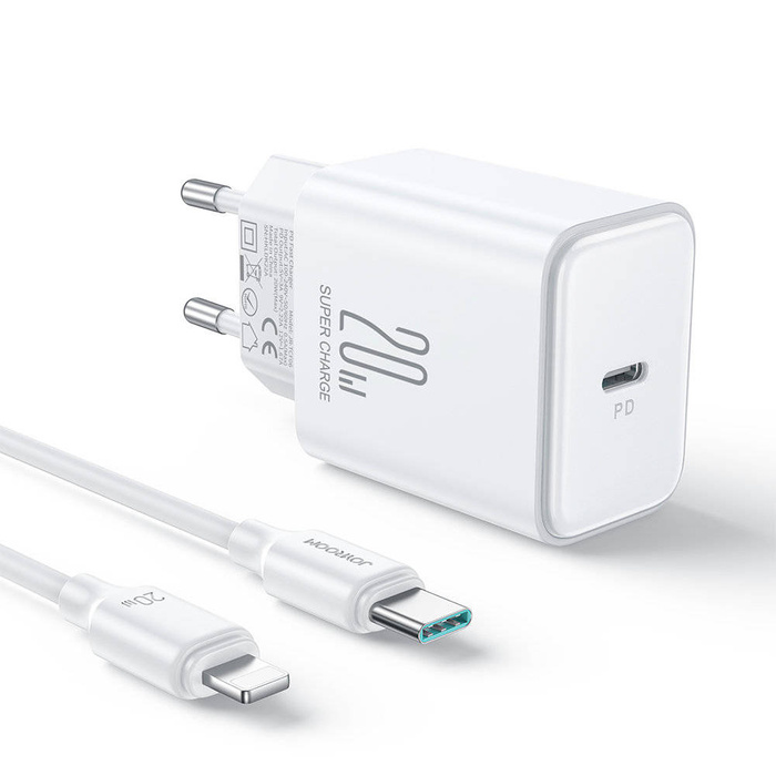 Caricabatterie USB C PD da 20 W con cavo USB C - Lightning Joyroom JR-TCF06