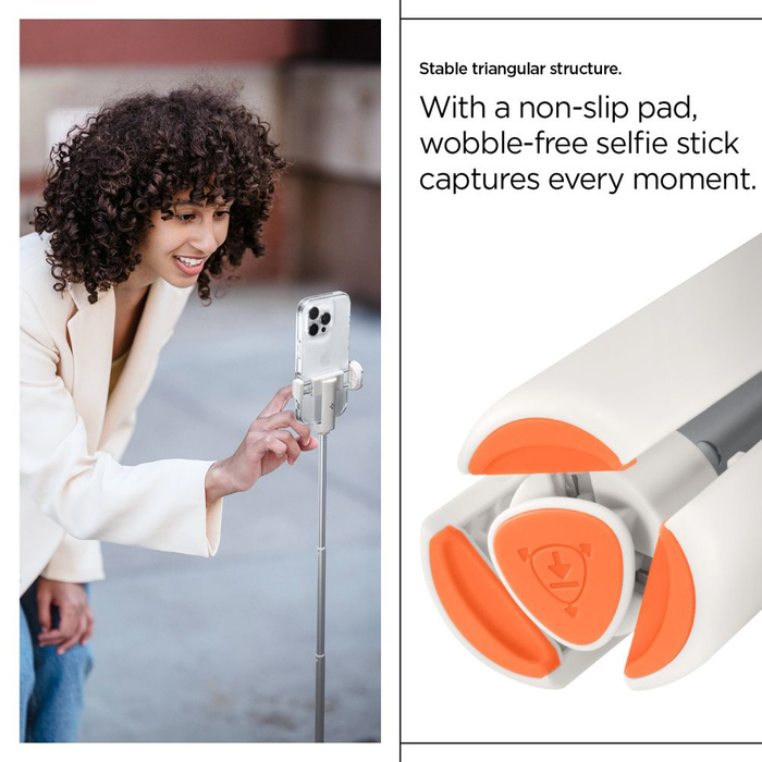 SPIGEN S541W TRÍPODE SELFIE STICK BLUETOOTH DUNE BEIGE