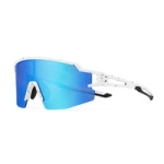 Rockbros Kinder-Fahrradbrille, polarisiert, UV-Schutz, Weiß
