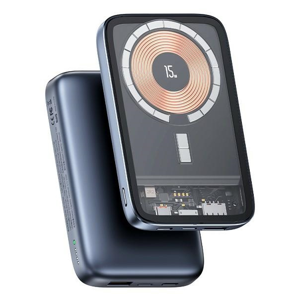 USAMS Powerbank PB67 10000mAh 20W QC3.0+PD Magnetic Wireless Fast Charge Stahl/lackiert 10KCD18401 (US-CD184)