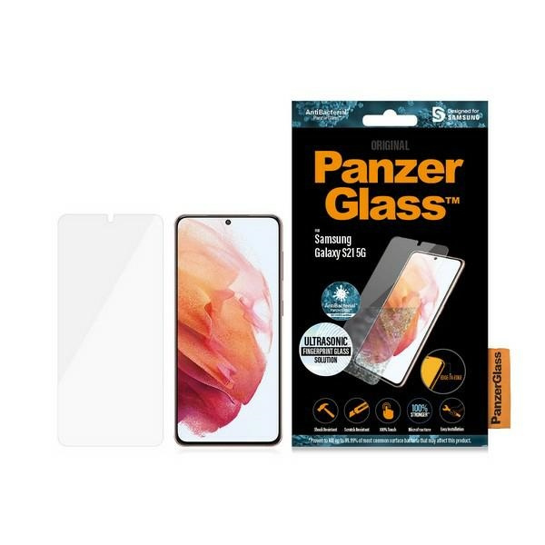 PanzerGlass E2E Microfracture Sam S21 G991 Case Friendly Finger Print AntiBacterial black/black