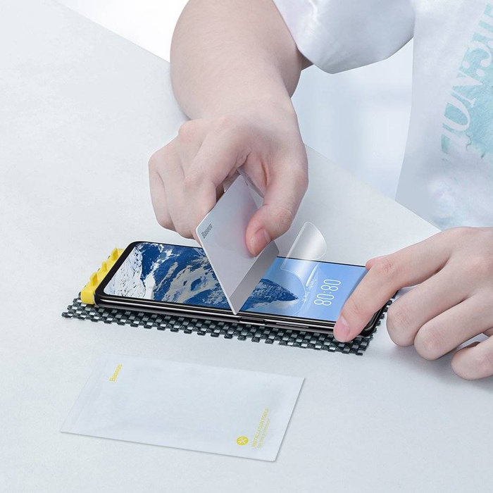 Baseus 0.15 mm Full Screen Film de protection en gel / bord courbé 2-pièces Xiaomi Redmi K40 / K40 Pro / Poco F3 Transparent (SGMIK40-02)