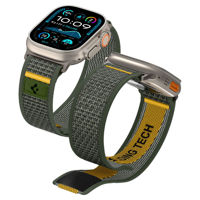 SPIGEN ATHLEX AIR APPLE WATCH 6 / 7 / 8 / 9 / 10 / SE / ULTRA 1 / 2 (44 / 45 / 46 / 49 MM) ACTIVE GREEN