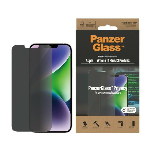PanzerGlass Classic Fit iPhone 14 Plus / 13 Pro Max 6.7" Privacy Screen Protection Antibacterial P2769