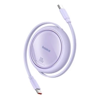 Baseus Free2Draw Mini USB-C – einziehbares USB-C-Kabel 100 W 1 m – Lila