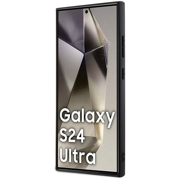 Funda BMW BMHMS24L23RDCLK Samsung Galaxy S24 Ultra S928 negro/negro durocase Signature Cuero Texturizado y Línea MagSafe Case