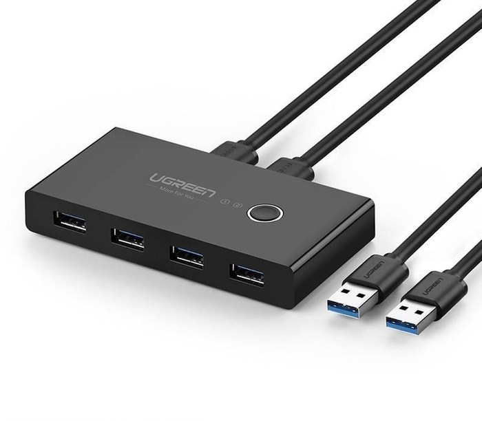 Přepínač KVM USB 2x4 UGREEN USB 2.0